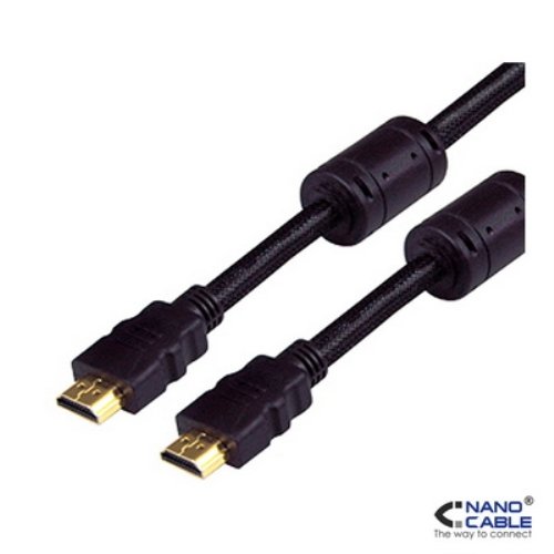 watiowave HDMI-Kabel V1.4, 1,8 m, mit Ferrit, High Speed und Ethernet, ideal für den Anschluss von Multimedia-Geräten und Übertragung von HD-Audio und Video. watiowave HDMI-Kabel V1.4, 1,8 m, mit Ferrit, High Speed und Ethernet, ideal für den Anschluss von Multimedia-Geräten und Übertragung von HD-Audio und Video. von watiowave