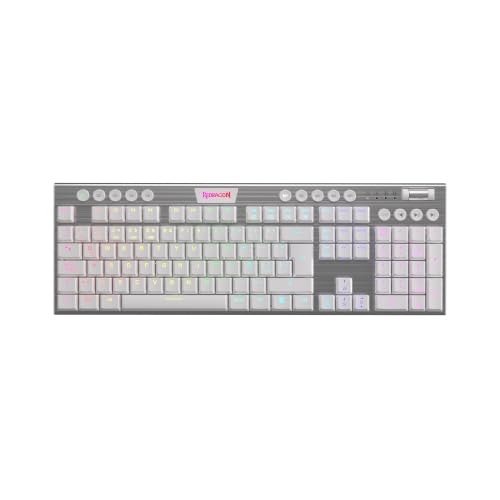 watiowave Mechanische Gaming-Tastatur, kabellos, RGB, roter Switch, spanisches Design, Weiß, ideal für Spiele und fortgeschrittene Arbeiten. watiowave Mechanische Gaming-Tastatur, kabellos, RGB, roter Switch, spanisches Design, Weiß, ideal für Spiele und fortgeschrittene Arbeiten. von watiowave