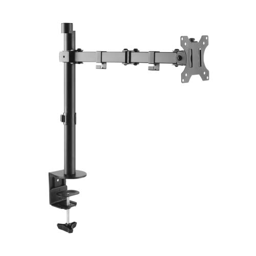 watiowave Monitor-Tischhalterung, Schwenk- und Neigungsarm, Größe 33-81 cm, Schwarz, ideal für Ergonomie und Raumoptimierung. watiowave Monitor-Tischhalterung, Schwenk- und Neigungsarm, Größe 33-81 cm, Schwarz, ideal für Ergonomie und Raumoptimierung. von watiowave