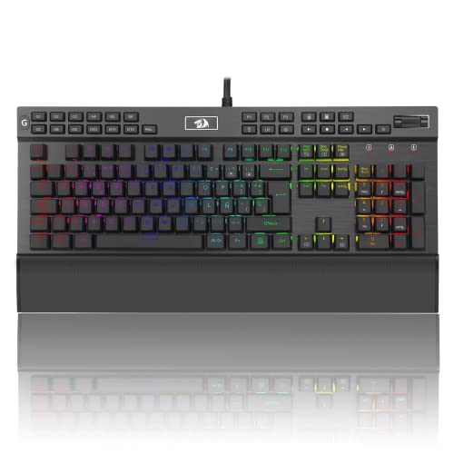 watiowave RGB-Gaming-Tastatur, Violette mechanische Schalter, schwarzes Design, ideal für Spiele und RGB-Anpassung. watiowave RGB-Gaming-Tastatur, Violette mechanische Schalter, schwarzes Design, ideal für Spiele und RGB-Anpassung. von watiowave