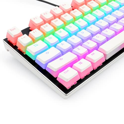 watiowave Set mit 26 Tasten in Spanisch, Weiß, ideal für die Personalisierung mechanischer Tastaturen und zur Verbesserung des Spielerlebnisses. von watiowave