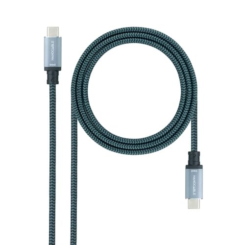 watiowave USB 3.2 Gen2x2 Kabel 100 W, 4K/60Hz, USB-C M/M, 1 m, ideal für schnelle Übertragungen und Laden moderner Geräte. von watiowave