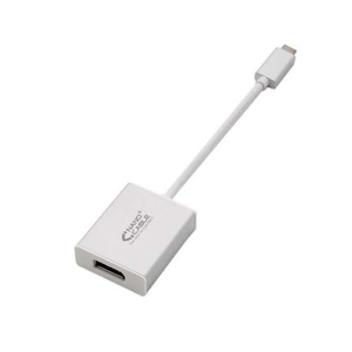 watiowave USB-C/M zu DisplayPort/M-Konverter 15 cm in Weiß – ideal zum Anschluss von Geräten an Externe Displays. von watiowave
