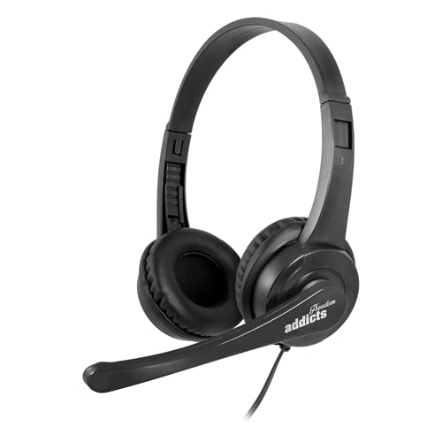 watiowave USB-Stereo-Kopfhörer mit Lautstärkeregler und Mikrofon in Schwarz, ideal für Anrufe und Musikhören. watiowave USB-Stereo-Kopfhörer mit Lautstärkeregler und Mikrofon in Schwarz, ideal für Anrufe und Musikhören. von watiowave