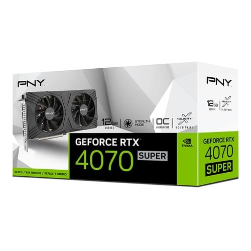 watiowave VGA-Grafikkarte RTX 4070 Super 12 GB, Dual-Fan, ideal für High-Definition-Spiele und fortschrittliche Grafikdesign-Aufgaben. von watiowave