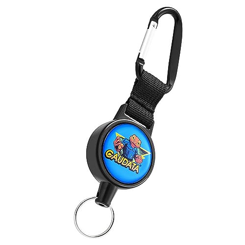 WEBBOMB Schlüsselrolle Schlüssel-Jojo mit 70cm Stahlseil Ausweishalter Kartenhalter ID-Ausweisrolle ausziehbar Keyholder Amphibien Molche Schlüsselanhänger (Caudata Edition 3 blau) von webbomb