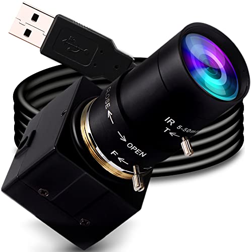 Aptina MI5100 Webcam (USB, 5 MP, 5 - 50 mm, Varifokales Objektiv, USB-Kamera, unterstützt 2592 x 1944 @ 15 fps, kostenlose Treiber-Webkamera, USB mit Kamera, Hochgeschwindigkeits-USB-2.0-Webcam von webcamera_usb