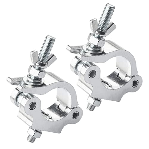 2Pack Klemmen für Lichter Bühne Beleuchtung Zubehör, Beleuchtung O Clamp Dj Light Pole Clamp Quick Release Truss Clamp, Stage Light Clamp Moving Head Light Hooks for Truss 40mm-52mm von wecan