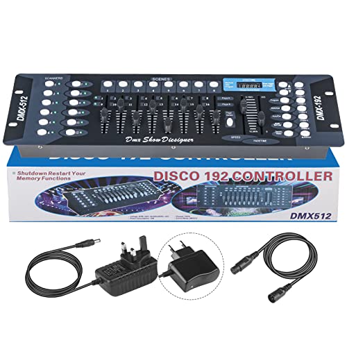 Dmx Controll Lichtmischpult, Dmx Controller 192 Kanäle Dmx Konsole, Lichtmixer Dmx 512 Controller Lichtpult Dmx Pult Dmx Steuerung für Moving Head Licht Par Lights Fog Machine Partylicht Dmx Controler von wecan