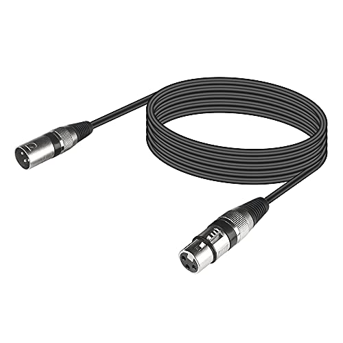 Dmx Kabel 3m 3 Pin XLR Kabel 3m, XLR Kabel Set 3 Poliges Dmx Signalverbindungskabel Dmx Light Cable, Dmx Lichtsteuerung Kabel Kanone für Dmx Controller Moving Head Bühnenscheinwerfer von wecan