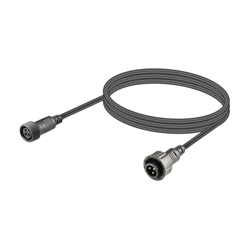 Wasserdichtes DMX-Kabel, XLR-Verbindungskabel, 1 m, DMX-Verlängerungskabel, Outdoor-DMX-Kabel-Stecker-Konverter für Bühnenlichter, Hand in Hand, 3-poliges wasserdichtes DMX-Kabel von wecan