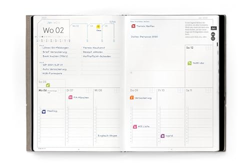 weekview X17 A5 Business Planer 2025 - Modulares System, Flexibler Kalender, Wochen- und Monatsübersichten (2 Hefte) von weekview