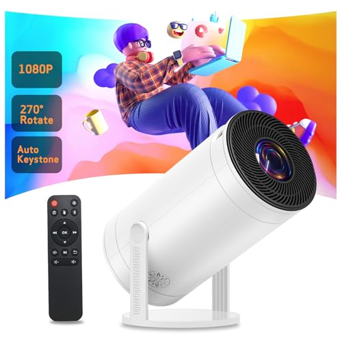 Weelikeit Projektor, 2024 Upgraded 4K Mini Projektor mit Lautsprecher für Home Movie Projector, Native 1080P Bluetooth Projektor, Outdoor Video Projektor für HDMI/USB/VGA/Smartphone/TV Box/Laptop Weelikeit Projektor, 2024 Upgraded 4K Mini Projektor mit Lautsprecher für Home Movie Projector, Native 1080P Bluetooth Projektor, Outdoor Video Projektor für HDMI/USB/VGA/Smartphone/TV Box/Laptop von weelikeit
