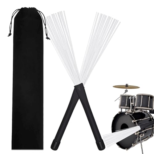 weiting Trommelbürsten, Trommeldrahtbürsten,2x einziehbare Drahtdraht -Drum -Pinsel - Gummihandel tragbares Musikinstrumentenaccessoires für Rockband, Jazz Folk -Studenten weiting Trommelbürsten, Trommeldrahtbürsten,2x einziehbare Drahtdraht -Drum -Pinsel - Gummihandel tragbares Musikinstrumentenaccessoires für Rockband, Jazz Folk -Studenten von weiting