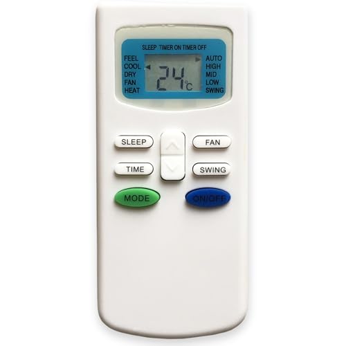 Wellclima Fernbedienung GYKQ-03 für Klimaanlagen, Ersetzt das Gleiche Modell für De Longhi, für Tudor, für Zephir, für Airton, für Kendo, für Mizushi, für Tectro, für Tudor, für Sekom und andere Wellclima Fernbedienung GYKQ-03 für Klimaanlagen, Ersetzt das Gleiche Modell für De Longhi, für Tudor, für Zephir, für Airton, für Kendo, für Mizushi, für Tectro, für Tudor, für Sekom und andere von wellclima