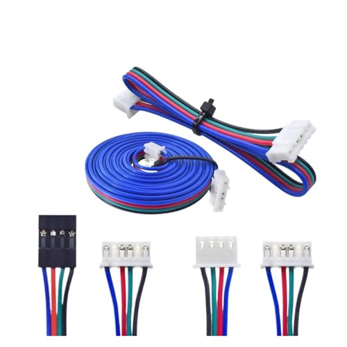 wenwendianzi 1 Stücke 10 cm/50 cm/100 cm/150mm Schrittmotorkabel 6pin PH2.0-4pin Verlängerungskabel XH2.54 Schwarz Terminal for 3D Drucker Teile(15cm White XH2.54) von wenwendianzi