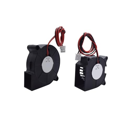 wenwendianzi 3D-Drucker Reprap Teile Lüfter 2 Pin 50x50x1 5mm/40x40x20mm Gebläse Lüfter 12V/24V Beheizte Bett Filament Druck Kühlung(5015 24V) von wenwendianzi