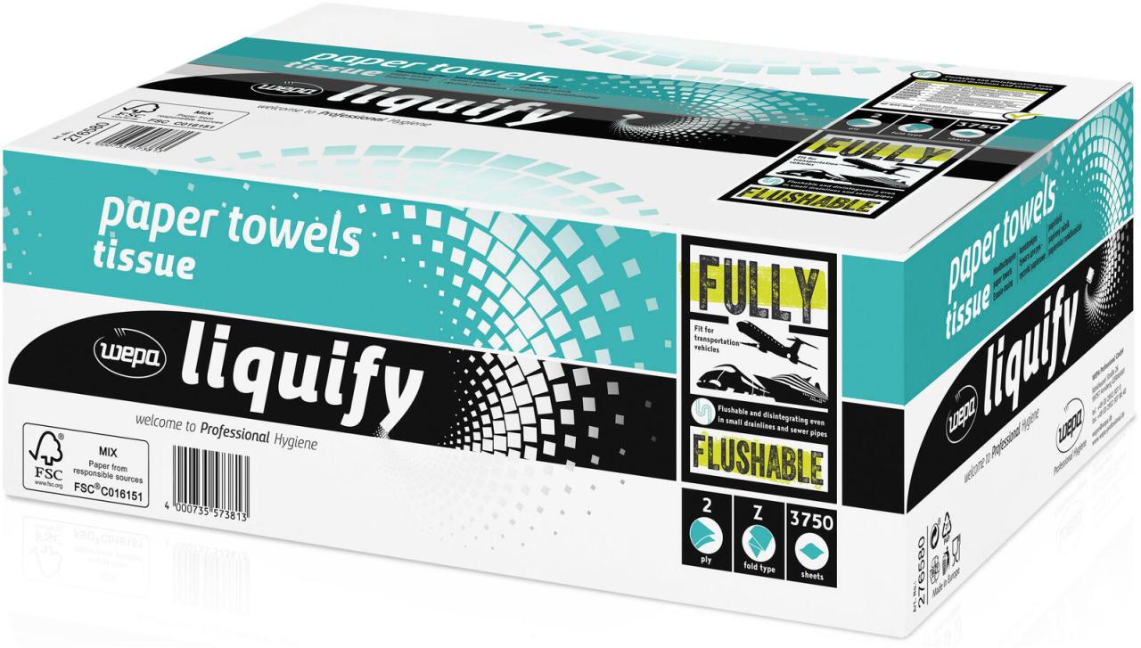 wepa Papierhandtücher liquify 2-lagig wepa Papierhandtücher liquify 2-lagig von wepa