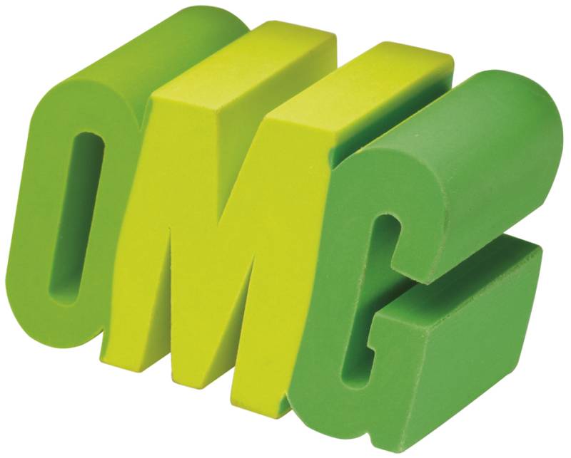 WESTCOTT Kunststoff-Radierer OMG, grün von westcott
