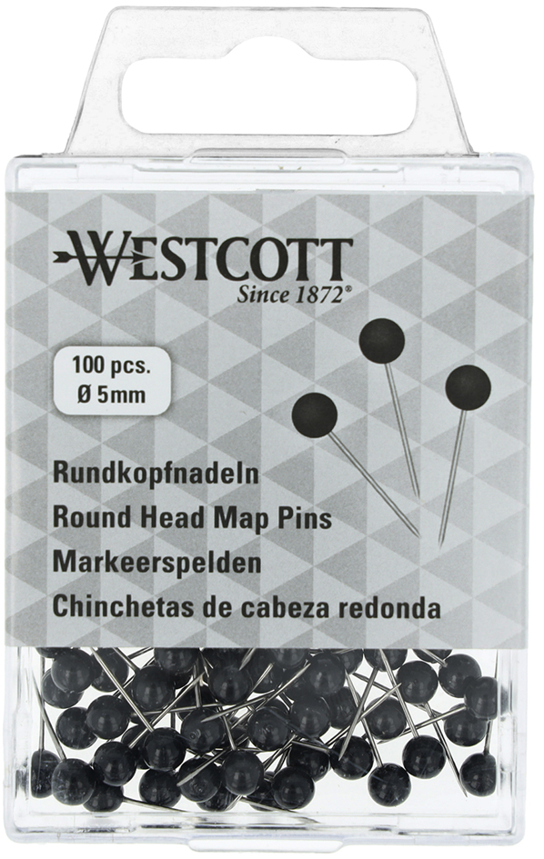 WESTCOTT Markierungsnadeln, Größe 5, schwarz von westcott