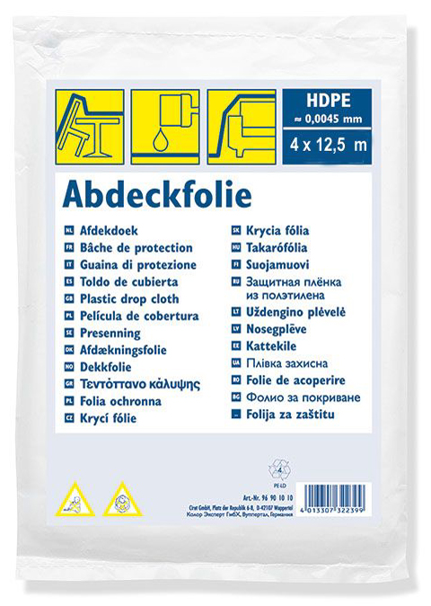WESTEX Abdeckfolie Standard, HDPE, transparent, 4 x 5 m von westex