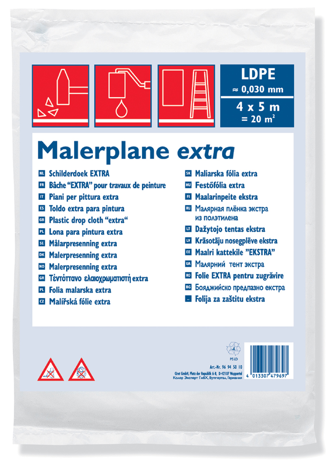WESTEX Bauplane, LDPE, 30 my, transluzent, 4 x 5 m von westex