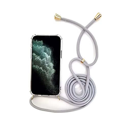 westwindstore Handycase mit Kordel für iPhone-Modelle iPhone X/XS-Grau/Gold von westwindstore