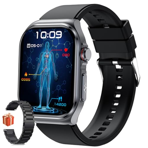 wgzixezn Smartwatch ECG PPG, EKG, Blutdruck Smartwatch Harnsäure Herren Mit Telefonfunktion Fitnessuhr Mit 100+ Sportmodi Herz Schlaftracking Armbändern Sportuhr Pulsmesser wgzixezn Smartwatch ECG PPG, EKG, Blutdruck Smartwatch Harnsäure Herren Mit Telefonfunktion Fitnessuhr Mit 100+ Sportmodi Herz Schlaftracking Armbändern Sportuhr Pulsmesser von wgzixezn