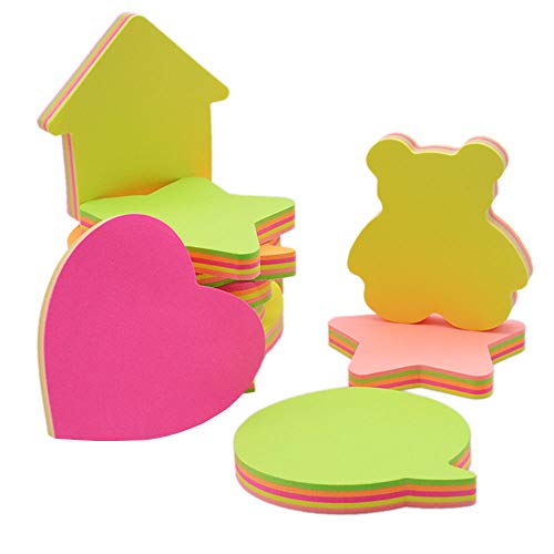 Haftnotizen, helle Farbe Selbstklebende, abnehmbare Haftnotizen-8 Blöcke pro Packung-100 Blatt pro Pad-pro-Pad 5 Farbe pro Packung 8 verschiedene Formen innen-76 mm x 76 mm Haftnotizen, helle Farbe Selbstklebende, abnehmbare Haftnotizen-8 Blöcke pro Packung-100 Blatt pro Pad-pro-Pad 5 Farbe pro Packung 8 verschiedene Formen innen-76 mm x 76 mm von whatUneed