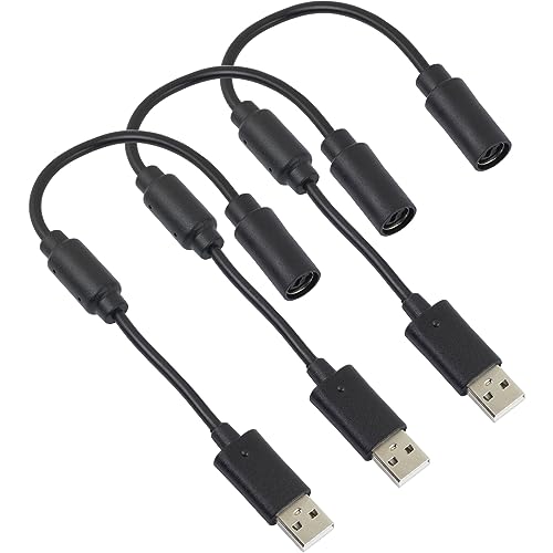 whiteeeen Ersatz-Dongle-USB-Abreißkabel für Xbox 360 Controller mit Kabel, 3 Stück von whiteeeen