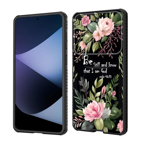 wiaekosef Schutzhülle für Galaxy S25 Edge, integrierte Schiebe-Kamera-Objektivabdeckung, strapazierfähig, stoßfest, doppellagig, Schutzhülle für Samsung Galaxy S25 Edge 2025, Blumen-Bibelvers Psalm 46 wiaekosef Schutzhülle für Galaxy S25 Edge, integrierte Schiebe-Kamera-Objektivabdeckung, strapazierfähig, stoßfest, doppellagig, Schutzhülle für Samsung Galaxy S25 Edge 2025, Blumen-Bibelvers Psalm 46 von wiaekosef