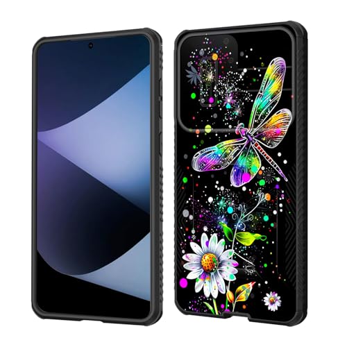 wiaekosef Schutzhülle für Galaxy S25 Edge, integrierte Schiebe-Kamera-Objektivabdeckung, strapazierfähig, stoßfest, doppellagig, Schutzhülle für Samsung Galaxy S25 Edge 2025, Libelle und Gänseblümchen wiaekosef Schutzhülle für Galaxy S25 Edge, integrierte Schiebe-Kamera-Objektivabdeckung, strapazierfähig, stoßfest, doppellagig, Schutzhülle für Samsung Galaxy S25 Edge 2025, Libelle und Gänseblümchen von wiaekosef