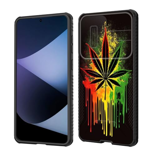 wiaekosef Schutzhülle für Galaxy S25 Edge, integrierte Schiebe-Kamera-Objektivabdeckung, strapazierfähig, stoßfest, doppellagig, Schutzhülle für Samsung Galaxy S25 Edge 2025, Marihuana-Blattkraut wiaekosef Schutzhülle für Galaxy S25 Edge, integrierte Schiebe-Kamera-Objektivabdeckung, strapazierfähig, stoßfest, doppellagig, Schutzhülle für Samsung Galaxy S25 Edge 2025, Marihuana-Blattkraut von wiaekosef