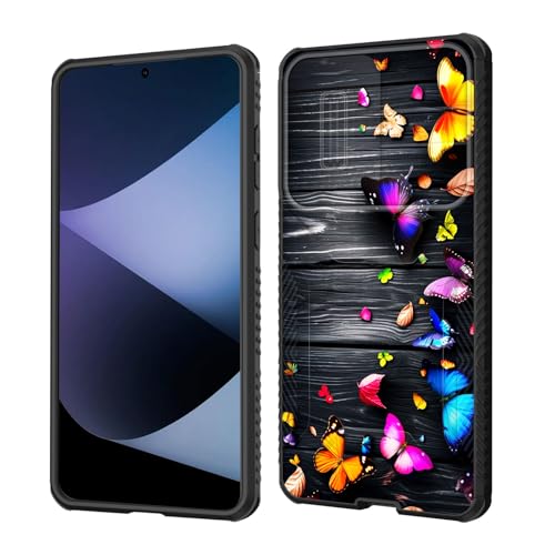 wiaekosef Schutzhülle für Galaxy S25 Edge, integrierte Schiebe-Kamera-Objektivabdeckung, strapazierfähig, stoßfest, doppellagig, Schutzhülle für Samsung Galaxy S25 Edge 2025, bunte Schmetterlinge auf wiaekosef Schutzhülle für Galaxy S25 Edge, integrierte Schiebe-Kamera-Objektivabdeckung, strapazierfähig, stoßfest, doppellagig, Schutzhülle für Samsung Galaxy S25 Edge 2025, bunte Schmetterlinge auf von wiaekosef