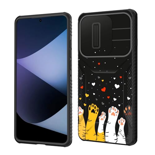 wiaekosef Schutzhülle für Moto Edge 2025, integrierte Schiebe-Kamera-Objektivabdeckung, strapazierfähig, stoßfest, doppellagig, Schutzhülle für Motorola Moto Edge 2025, süßes Katzenpfoten-Herz wiaekosef Schutzhülle für Moto Edge 2025, integrierte Schiebe-Kamera-Objektivabdeckung, strapazierfähig, stoßfest, doppellagig, Schutzhülle für Motorola Moto Edge 2025, süßes Katzenpfoten-Herz von wiaekosef