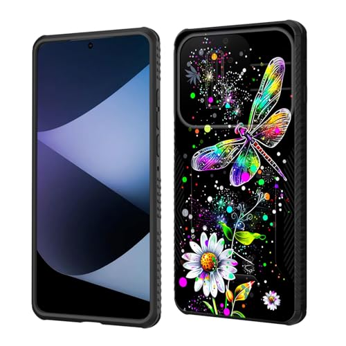 wiaekosef Schutzhülle für Moto Edge 2025, integrierte Schiebe-Kamera-Objektivabdeckung, strapazierfähig, stoßfest, doppellagig, für Motorola Moto Edge 2025, Libelle und Gänseblümchen wiaekosef Schutzhülle für Moto Edge 2025, integrierte Schiebe-Kamera-Objektivabdeckung, strapazierfähig, stoßfest, doppellagig, für Motorola Moto Edge 2025, Libelle und Gänseblümchen von wiaekosef