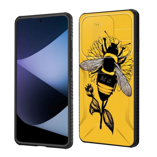 wiaekosef Schutzhülle für Moto Edge 2025, integrierte Schiebe-Kameraobjektivabdeckung, strapazierfähig, stoßfest, doppellagig, Schutzhülle für Motorola Moto Edge 2025, Honigbienenenblume wiaekosef Schutzhülle für Moto Edge 2025, integrierte Schiebe-Kameraobjektivabdeckung, strapazierfähig, stoßfest, doppellagig, Schutzhülle für Motorola Moto Edge 2025, Honigbienenenblume von wiaekosef