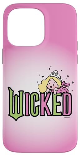 Hülle für iPhone 14 Pro Max Wicked Logo Glinda Daydreaming Playful Cartoon Style von wicked