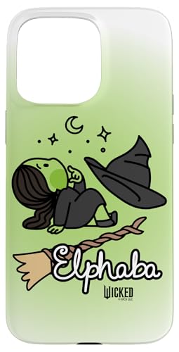 Hülle für iPhone 15 Pro Max Wicked Logo Elphaba Daydreaming Playful Cartoon Style von wicked