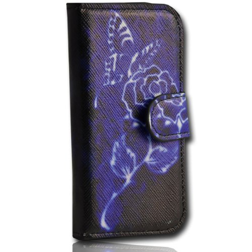 Book Style Handy Tasche mit Standfunktion - Design No.2 - Cover Case Hülle Etui für Samsung i8190 - i8195 Galaxy S3 Mini von CHICHL