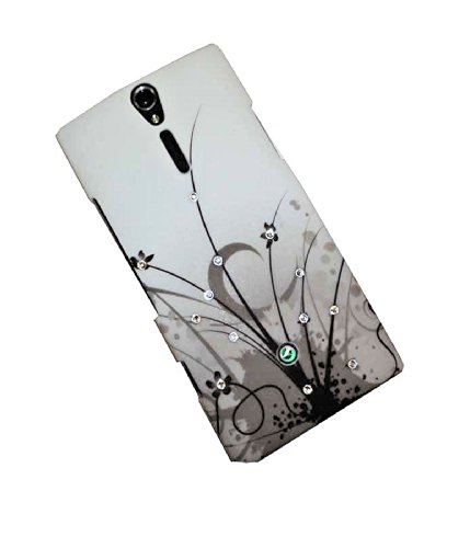 Design Strass No.1 Back Cover Hard Case - Handy Hülle Kappe mit Strass Steinchen kompatibel mit Sony Xperia S (Lt26i) von wicostar