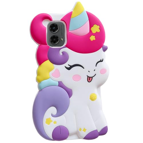 Weiche 3D-Schutzhülle für Moto G Stylus 5G 2024, Cartoon-Kawaii-Modefigur, Einhorn-Pferd, Kinder, Mädchen, Frauen, weiches Silikon, für Moto G Stylus 5G 2024 Weiche 3D-Schutzhülle für Moto G Stylus 5G 2024, Cartoon-Kawaii-Modefigur, Einhorn-Pferd, Kinder, Mädchen, Frauen, weiches Silikon, für Moto G Stylus 5G 2024 von wifantien