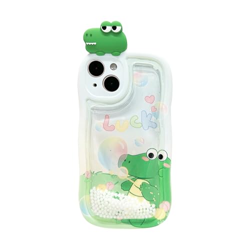 wifantien Schutzhülle für iPhone 16 Pro Max, Motiv: fließender flüssiger Treibsand, niedlicher Kawaii-Wellenrahmen, lustiger Krokodil-Vollkameraschutz, für Kinder, Mädchen, Frauen, TPU-Schutzhülle für wifantien Schutzhülle für iPhone 16 Pro Max, Motiv: fließender flüssiger Treibsand, niedlicher Kawaii-Wellenrahmen, lustiger Krokodil-Vollkameraschutz, für Kinder, Mädchen, Frauen, TPU-Schutzhülle für von wifantien