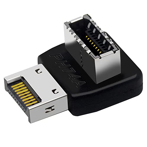 wiianoxd Computer-Motherboard Typ E USB 3.1 Type-E Schnittstelle Lenkbogen vorne Typ C installierter Adapter (PH74A) von wiianoxd