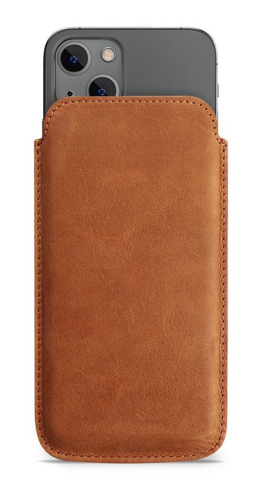 wiiuka Handyhülle sliiv MORE Hülle für iPhone 14 / 14 Pro, Tasche Handgefertigt - Echt Leder, Premium Case von wiiuka