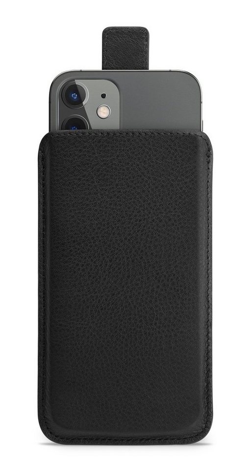 wiiuka Handyhülle sliiv SNAP Hülle für iPhone 12 mini, Tasche Handgefertigt - Echt Leder, Premium Case von wiiuka