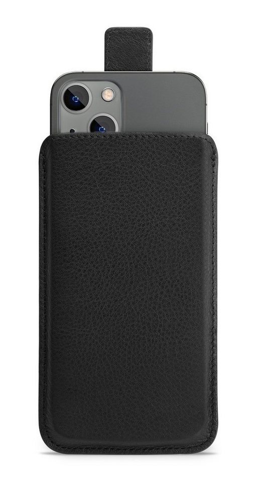 wiiuka Handyhülle sliiv SNAP Hülle für iPhone 13 mini, Tasche Handgefertigt - Echt Leder, Premium Case von wiiuka