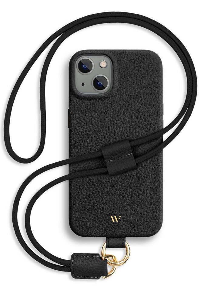 wiiuka Handykette skiin LOOP Hülle für iPhone 13, Handyhülle / Kette, Handgefertigt - Deutsches Leder, Premium Case von wiiuka