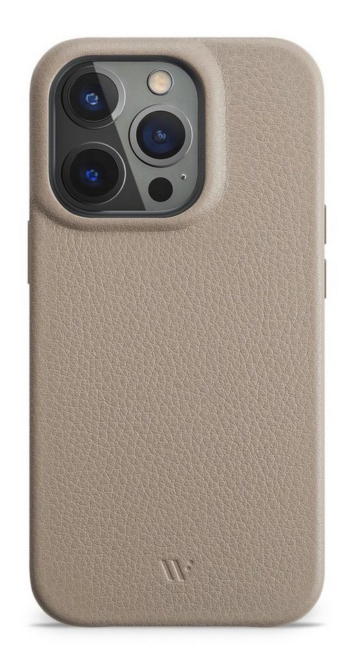 wiiuka Smartphone-Hülle Hülle für iPhone 15 Lederhülle Case Handyhülle, Handgefertigt - Deutsches Leder, Premium Case von wiiuka