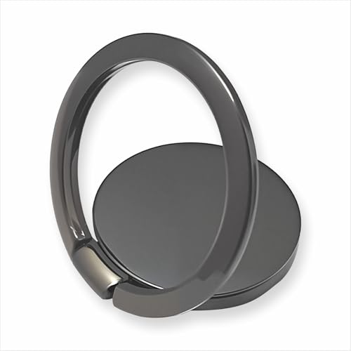 wilcractk Mobiler Fingerring, ultradünn, drehbar, aus Metall, elegantes Design, Farbe: Schwarz, praktischer Ständer, ideal für den täglichen Gebrauch und zum Ansehen von Videos wilcractk Mobiler Fingerring, ultradünn, drehbar, aus Metall, elegantes Design, Farbe: Schwarz, praktischer Ständer, ideal für den täglichen Gebrauch und zum Ansehen von Videos von wilcractk